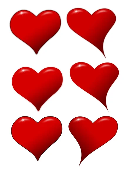 Hearts icons for a Valentine's Day — Stock Photo, Image