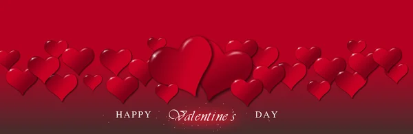 Ilustración de corazones para un día de San Valentín — Foto de Stock