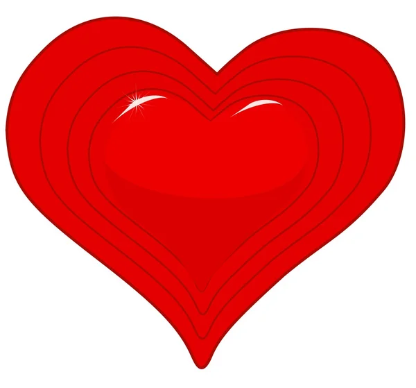 Heart made of hearts for a Valentine's Day or Mother's Day — Stock Vector