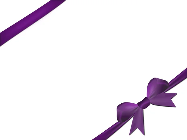 Purple bow isolated on a white background — Stock Photo, Image