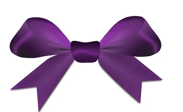Purple bow isolated — Stock Photo, Image