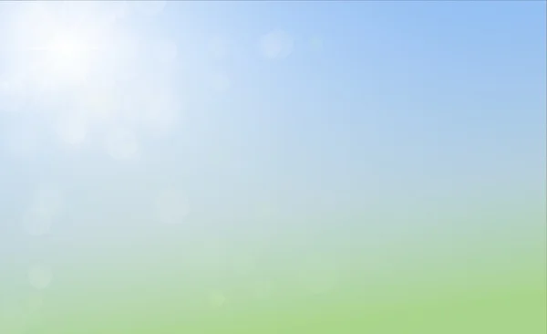 Grüner Frühling natürlicher Hintergrund mit Bokeh und Lichtstrahl — Stockfoto