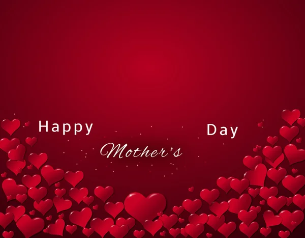 Bandeira de corações de um Dia de Mãe — Fotografia de Stock