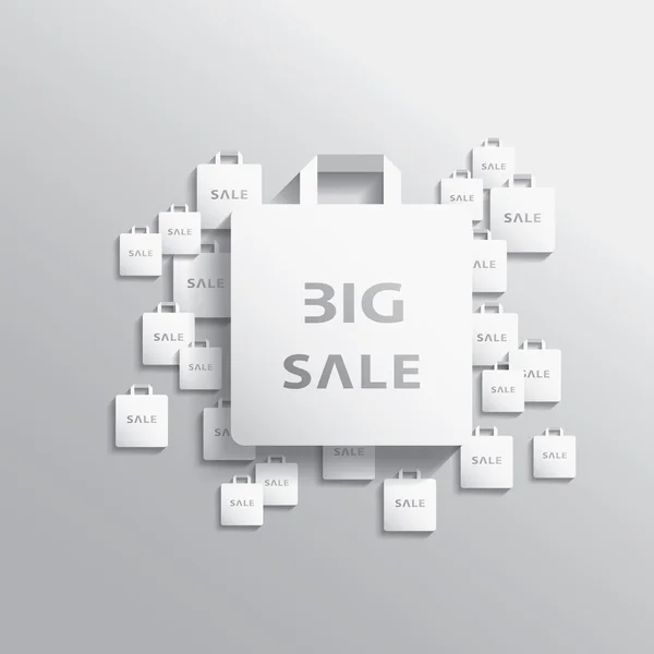 Big sale shopping vector illustration — Stock Vector