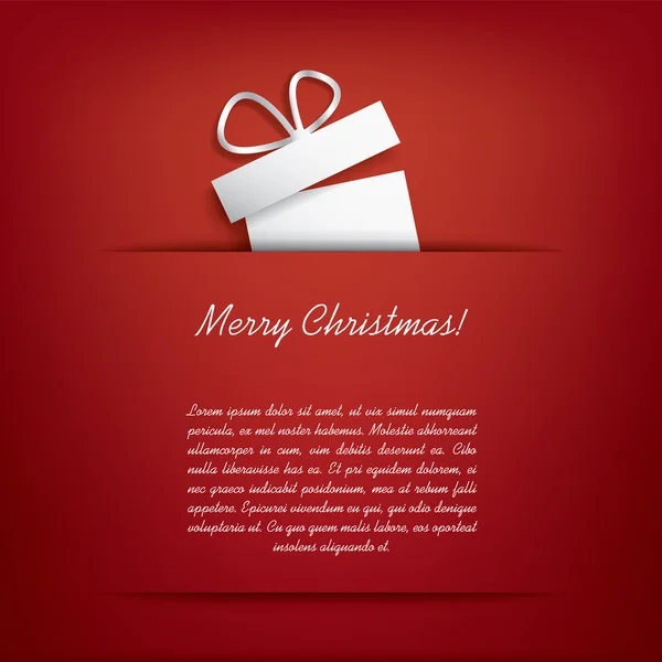 Різдвяна листівка з різдвяними подарунками eps10 Векторний дизайн — стоковий вектор