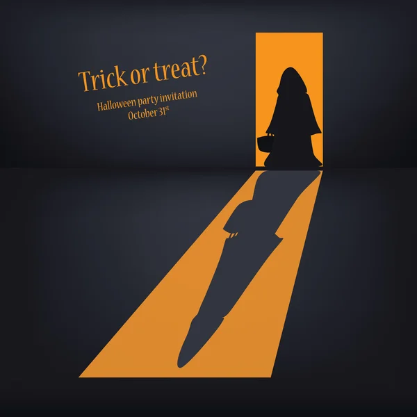 Halloween card vector illustration — Stock Vector