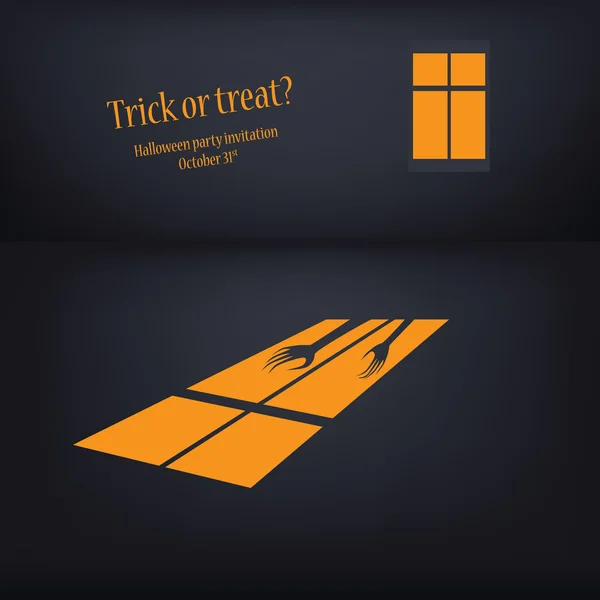 Halloween tarjeta vector ilustración — Archivo Imágenes Vectoriales