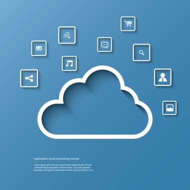 kavram vektör infographics bulut