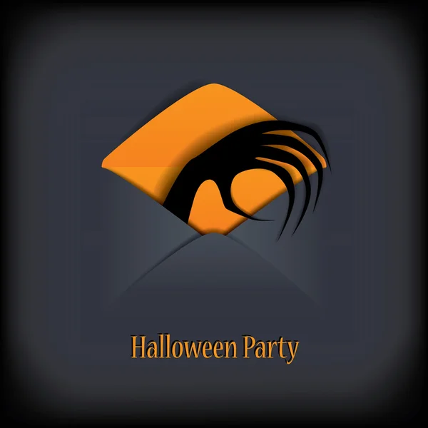 Vecteur d'illustration Halloween adapté aux invitations de fête avec thème effrayant et espace pour votre texte — Image vectorielle
