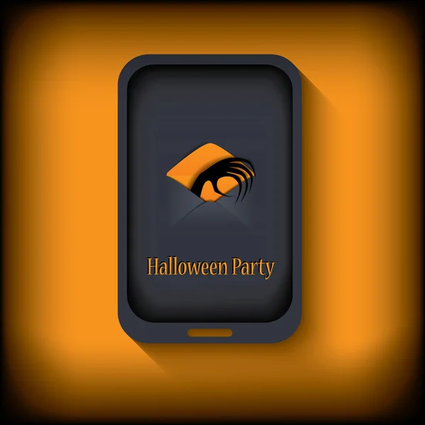 Diseño de postal de Halloween — Vector de stock