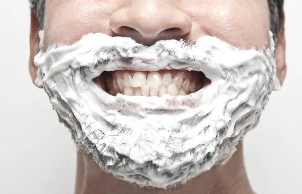 adam gün için hazır Başlarken yüzünü tıraş