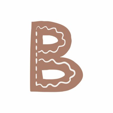 Vector Illustration of letter B. Flat icon