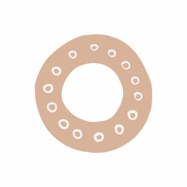 Vector Illustration of letter O. Flat icon