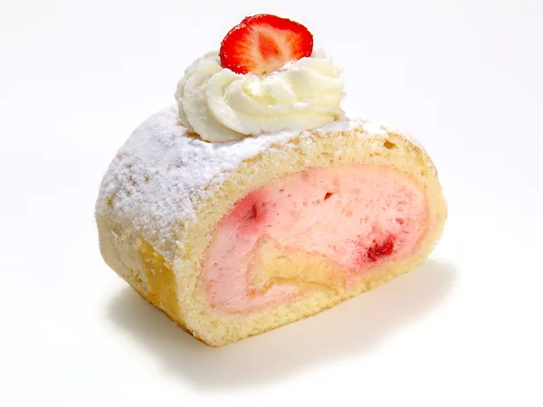 Gâteau caillé aux fraises fruité — Photo