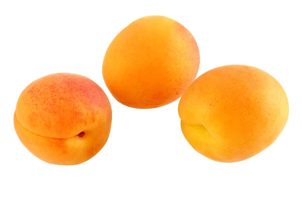 Three ripe apricots - optional — Stock Photo, Image