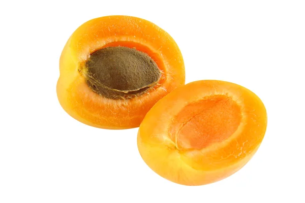 Apricot sliced - juicy and fresh - optional — Stock Photo, Image