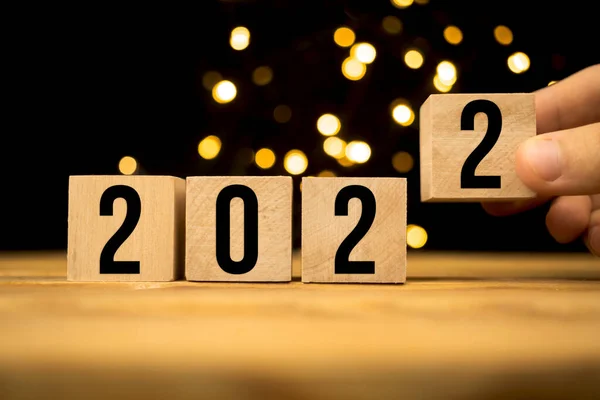 Cambiando Año 2021 2022 Feliz Año Nuevo Foto Fondo — Foto de Stock