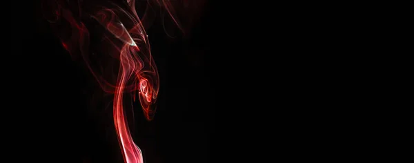 Поток Красного Дыма Движение Форме Фантазии Существа Абстрактного Фона — стоковое фото