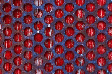 Çelik ızgara ve ahşap boyalı çit, eski ve yüksek detaylı desen arka plan fotoğrafı.