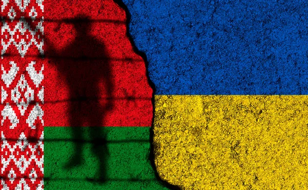白俄罗斯在乌克兰的攻击和战争中提供帮助 冲突概念背景 — 图库照片