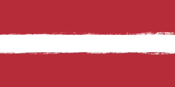 Lettország Zászlója Brush Stroke Festett Nemzeti Szimbólum Háttér Illusztráció Kép — Stock Fotó