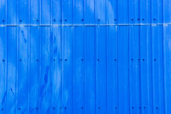 Синій Металевий Сталевий Лист Текстурою Заклепок Високий Деталізований Фон — стокове фото