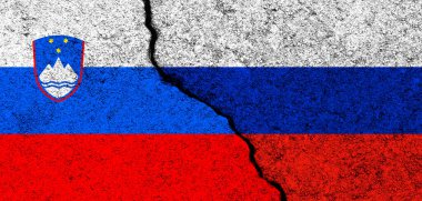 Rusya ve Slovenya geri planda. Diplomasi ve siyaset, çatışma ve rekabet, ortaklık ve işbirliği kavramı