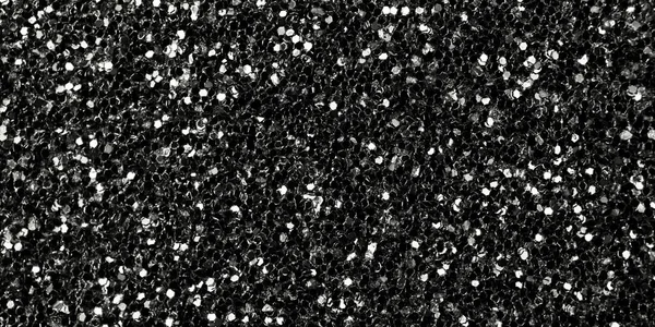 Black Glitter Sparkle Texture Background Abstract Decoration Backdrop — Stock Photo, Image