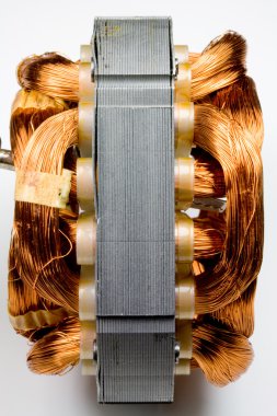 Copper Coils Found in Electric Motor clipart