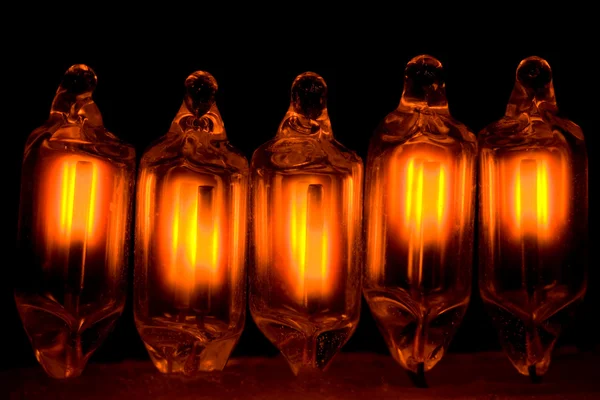 Malé neonové žárovky — Stock fotografie