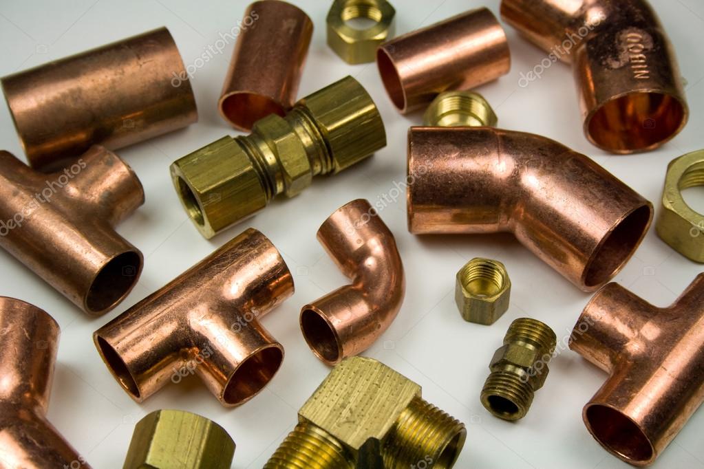 Copper and Brass Fittings Stock Photo by ©Fireflyphoto 32044071