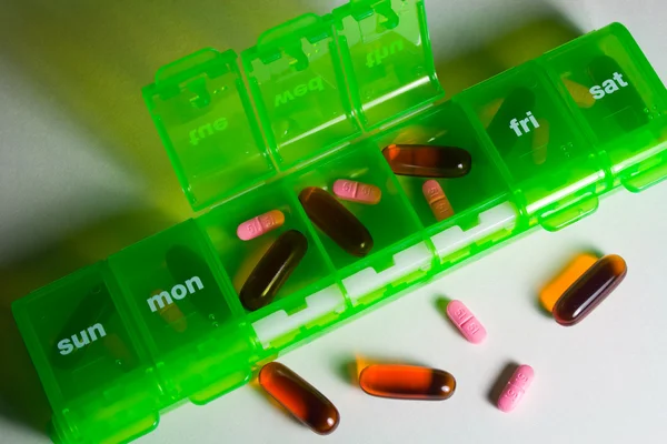Weekly Pill Box — Stock Photo, Image