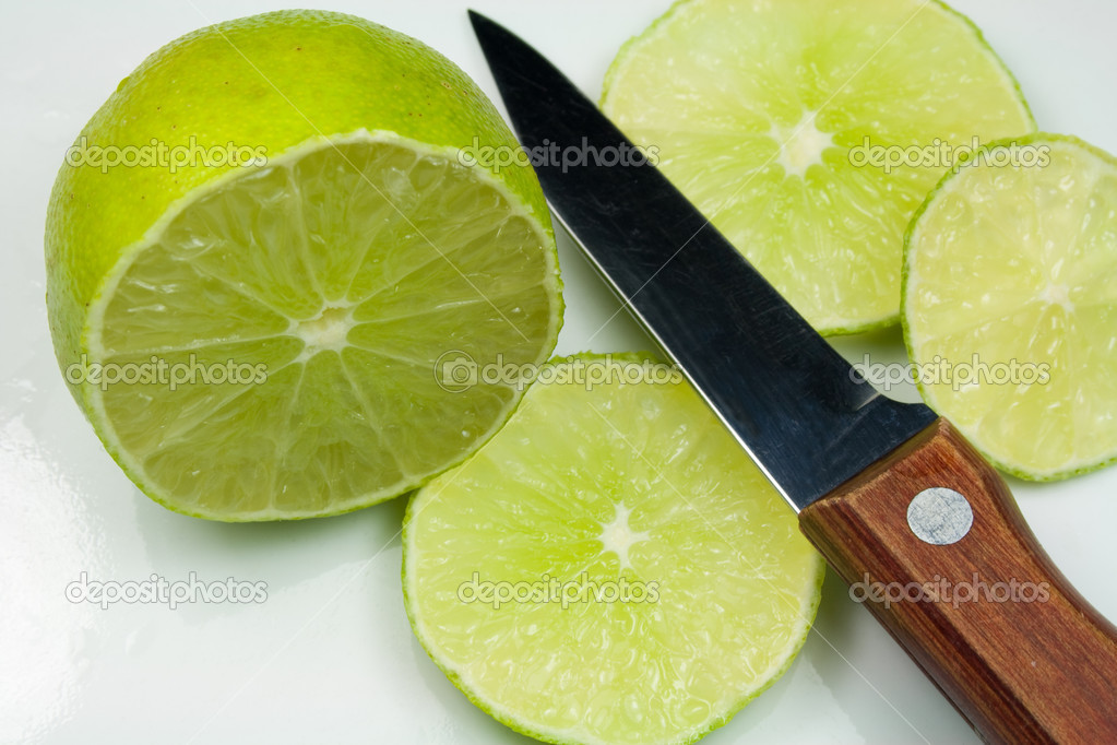 sliced lime fruit — 图库照片08jeffrey daly#32106317