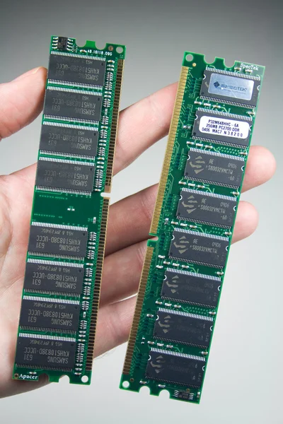 Chips de memória do computador — Fotografia de Stock