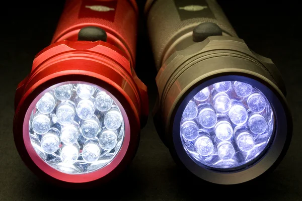 Moderne LED-Taschenlampen — Stockfoto