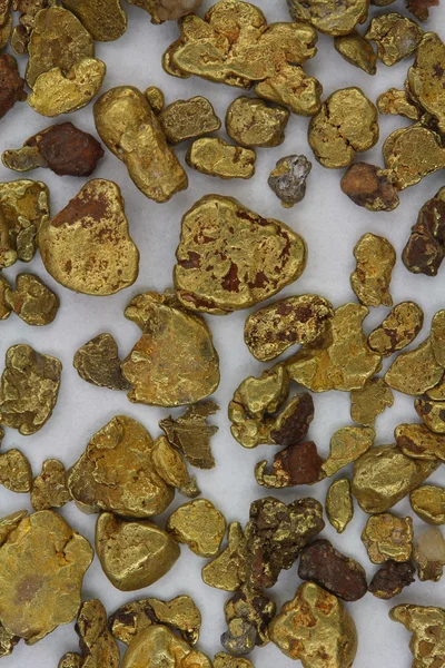 Natural California USA Gold Nuggets — Stock Photo, Image