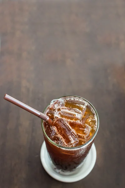 Schwarzer Eiskaffee — Stockfoto