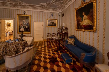 Oranienbaum 'daki Grand Menshikov Sarayı (1710). Lomonosov, Saint Petersburg, Rusya