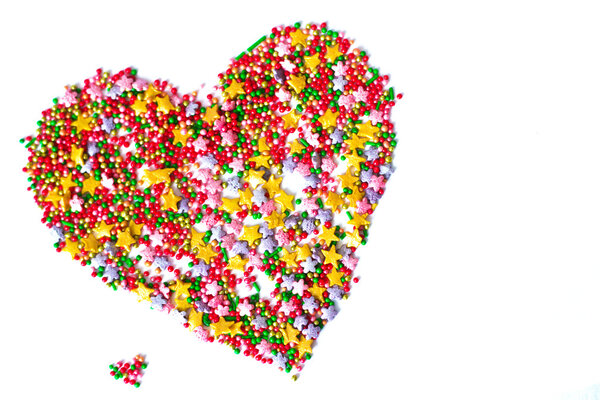 Heart, the symbol of love, postcard, frame,