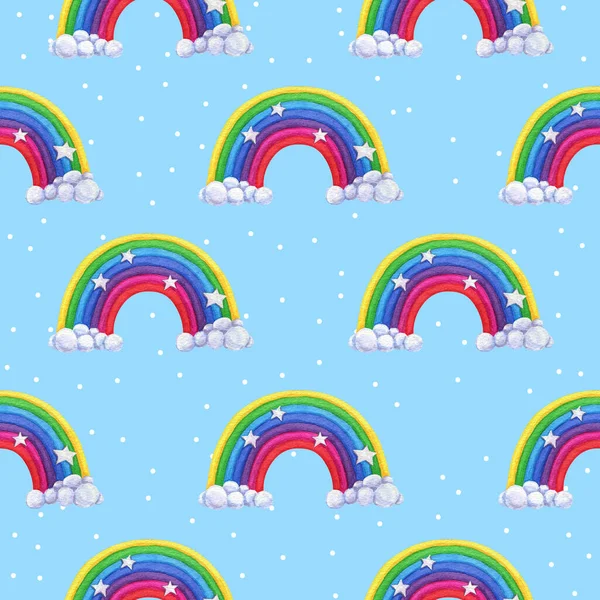 Kusursuz desenli tatlı tatlılar, suluboya gökkuşağı kurabiyeleri çizimi