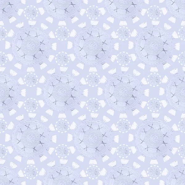 Abstract Seamless Pattern Soft Blue Toned Sun — Stockfoto