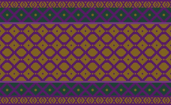 Abstraktes Lila Geometrisches Natives Muster Nahtloser Vektor Wiederholung Geometrischer Hintergrund — Stockvektor
