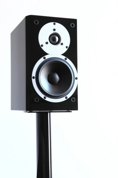 Black audio speakers — Stock Photo, Image