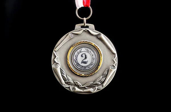 Silver medal — Stock Photo, Image