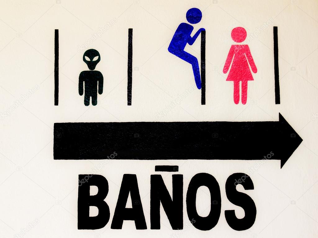 Funny toilet sign in spanish