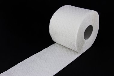 Beyaz tuvalet kağıdı rulosu
