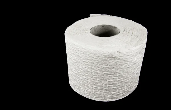 Rolo de papel higiênico branco — Fotografia de Stock