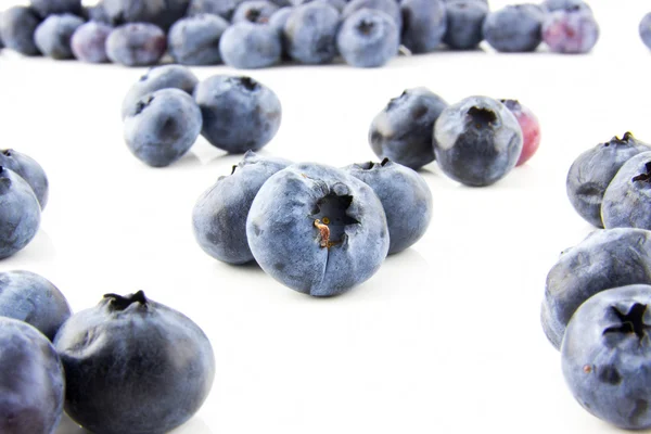 Beautiful blueberries isolated on white — Stock Photo, Image