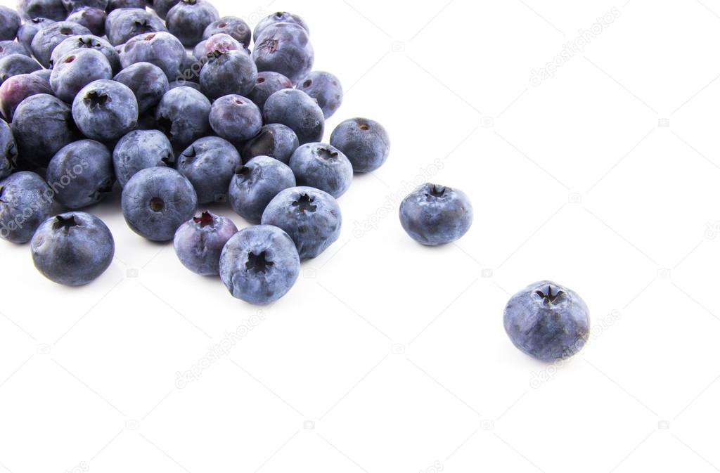 Bunch of fresh blueberries