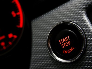 spor araba dur motoru düğmesi başlamak